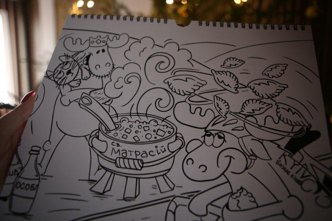 Вийшов новий велокалендар. Цьогоріч він у вигляді розмальовки і розповідає про ВелоЛосиків, фото №3 на сайті 20minut.ua