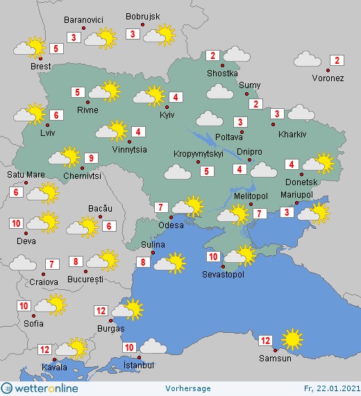 Невеликий сніг та послаблення морозів: якою буде погода 20 січня, фото №3 на сайті 20minut.ua