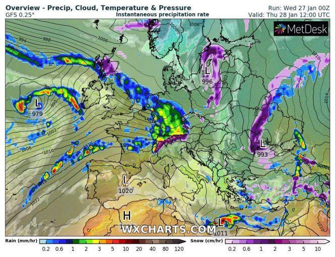 Погода на 28 січня: невеликий сніг, ожеледиця, фото №2 на сайті 20minut.ua