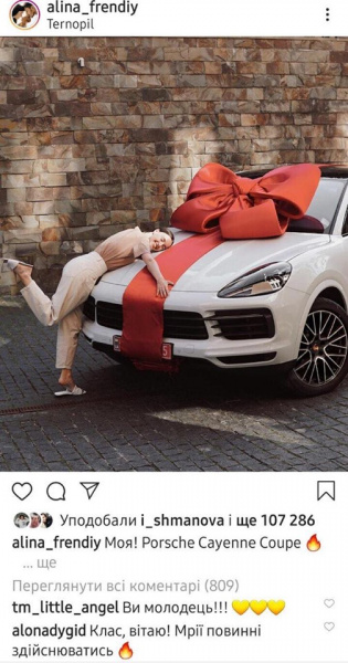 Новини Тернополя - фото з Подарунки коханим на мільйон! Tesla i Porsche: на яких ще автомобілях їздять відомі тернополянки Подарунки коханим на мільйон! Tesla i Porsche: на яких ще автомобілях їздять відомі тернополянки, фото №5 на сайті 20minut.ua