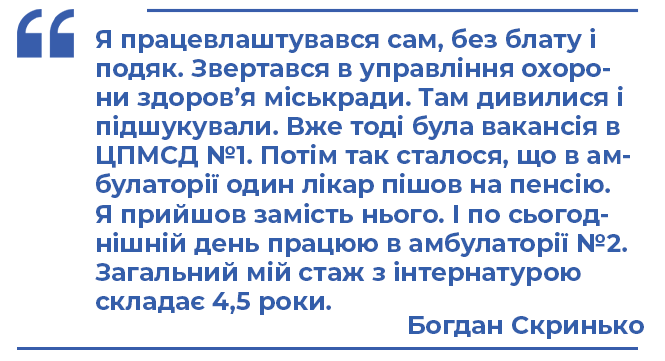 Новини Хмельницького - фото з Медик після “універу”. Розповідаємо про 29-річного сімейного лікаря Богдана Скринька Медик після “універу”. Розповідаємо про 29-річного сімейного лікаря Богдана Скринька, фото №2 на сайті vsim.ua