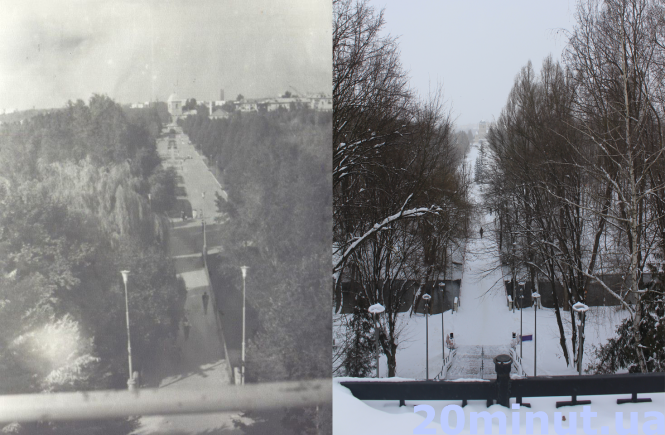 Новини Тернополя - фото з З одного ракурсу: відремонтували алеї та сходи. Як змінився парк Топільче від дня свого створення