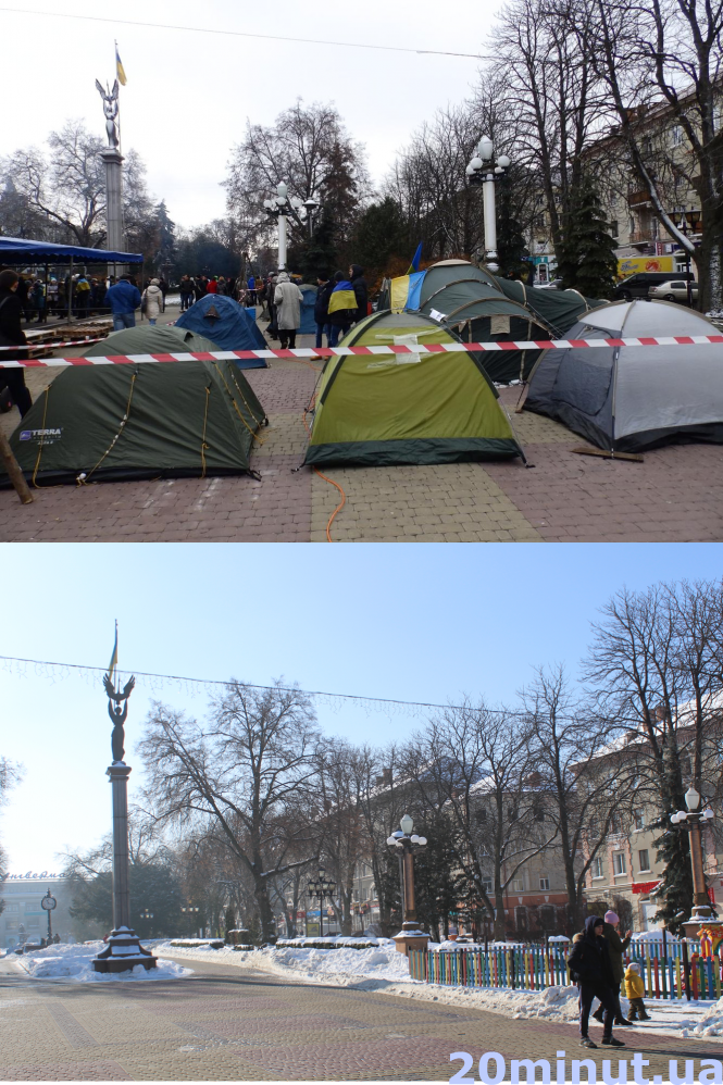 З одного ракурсу: погром біля міліції та намети на майдані. Як виглядав Тернопіль під час Євромайдану, фото №4 на сайті 20minut.ua