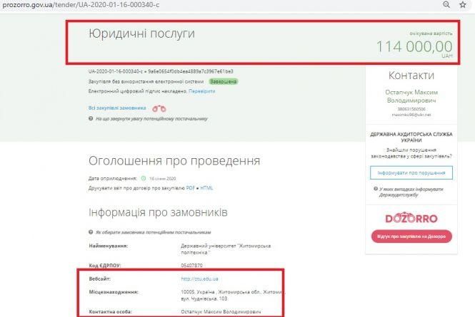 Новини Житомира - фото з Скільки бюджетні установи витрачають на юридичні послуги