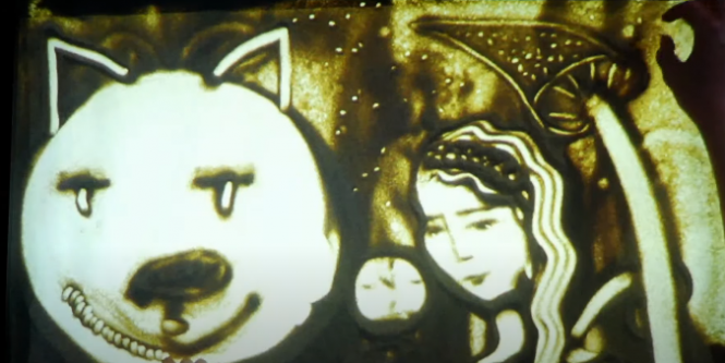 Новини Вінниці - фото з Рекорду бути! Юні вінничани намалювали 20 казкових сюжетів піском у прямому ефірі