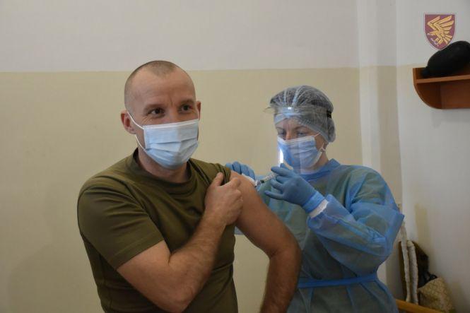 Новини Житомира - фото з У 95-й бригаді розпочали вакцинацію від коронавірусу