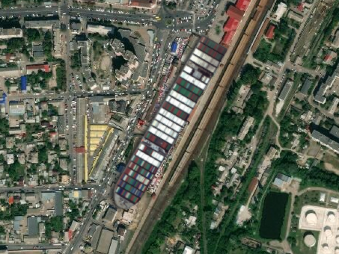 Новини Вінниці - фото з Наскільки велике судно Ever Given? Порівнюємо з річками, мостами і вулицями Вінниці