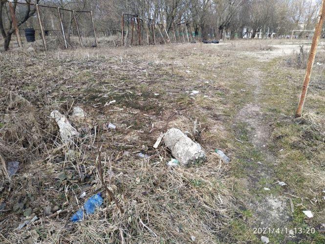 Новини Тернополя - фото з «Пейзаж» вражає. Як ділянку в парку «Топільче» перетворюють на смітник (ФОТО)