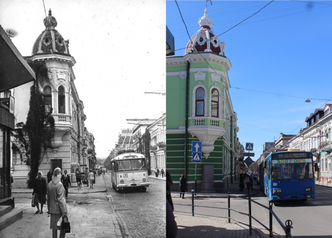 Новини Тернополя - фото з З одного ракурсу: як за 60 років змінилась вулиця Руська (ФОТО)