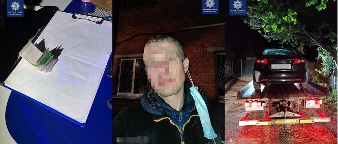 Новини Вінниці - фото з У Вінниці затримали п'яного водія, який возив фасовані торбинки з наркотиками