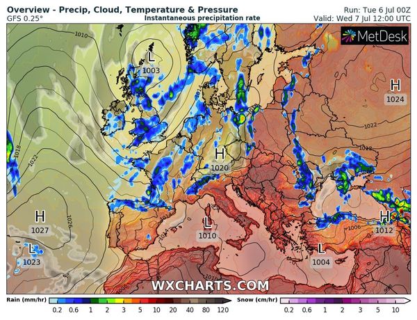 Новини Тернополя - фото з Антициклон витисне дощі з України, спека посилиться: погода на найближчі дні