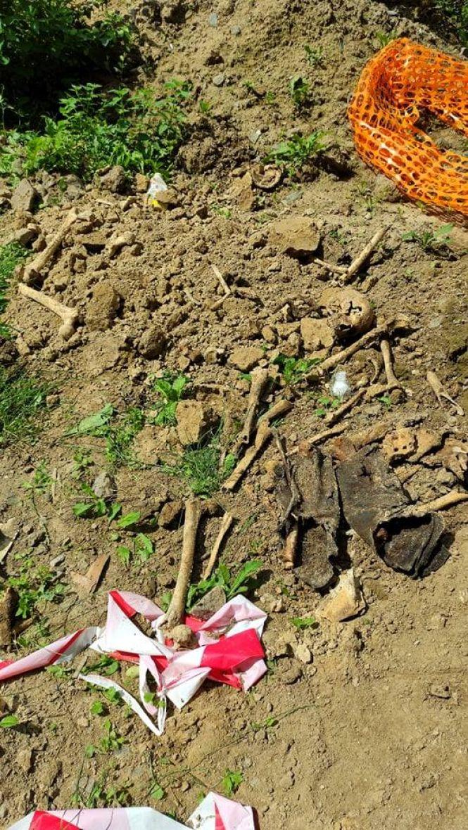 Новини Вінниці - фото з Копали під кабель, знайшли кістки. Біля нічного клубу «Курсаль» робітники розкопали поховання