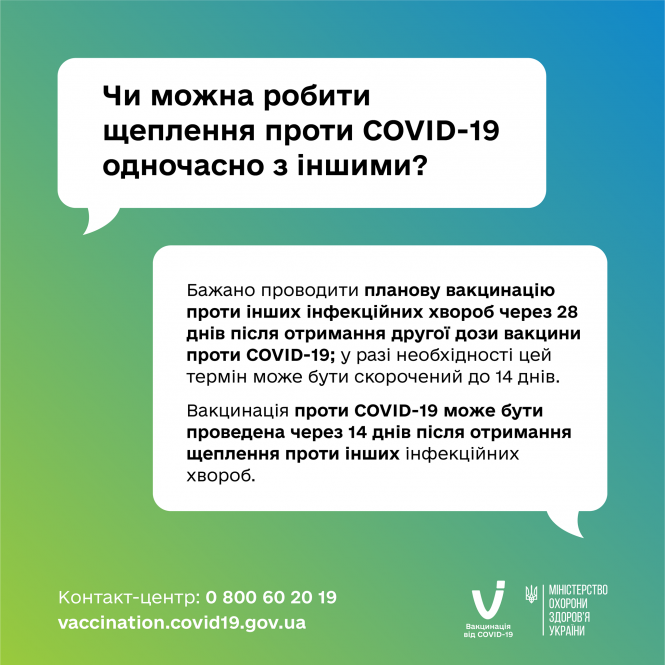 Новини Хмельницького - фото з Чи можна щеплюватися від інших хвороб одночасно з вакцинацією від COVID: пояснення МОЗ
