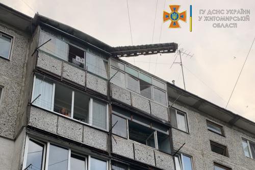 Новини Житомира - фото з У Житомирі та області рятувальники прибирали повалені дерева і конструкції 007.jpg