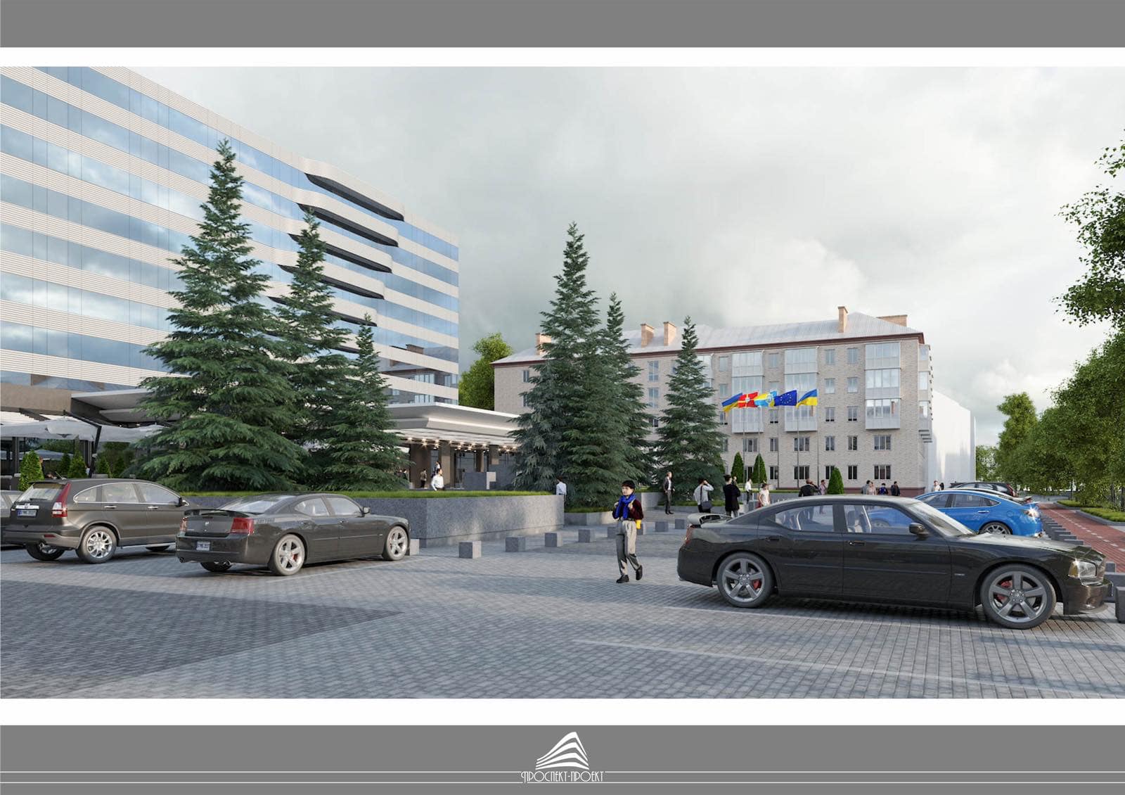 Новини Житомира - фото з Як виглядатиме площа перед готелем "Житомир": оприлюднені ескізи