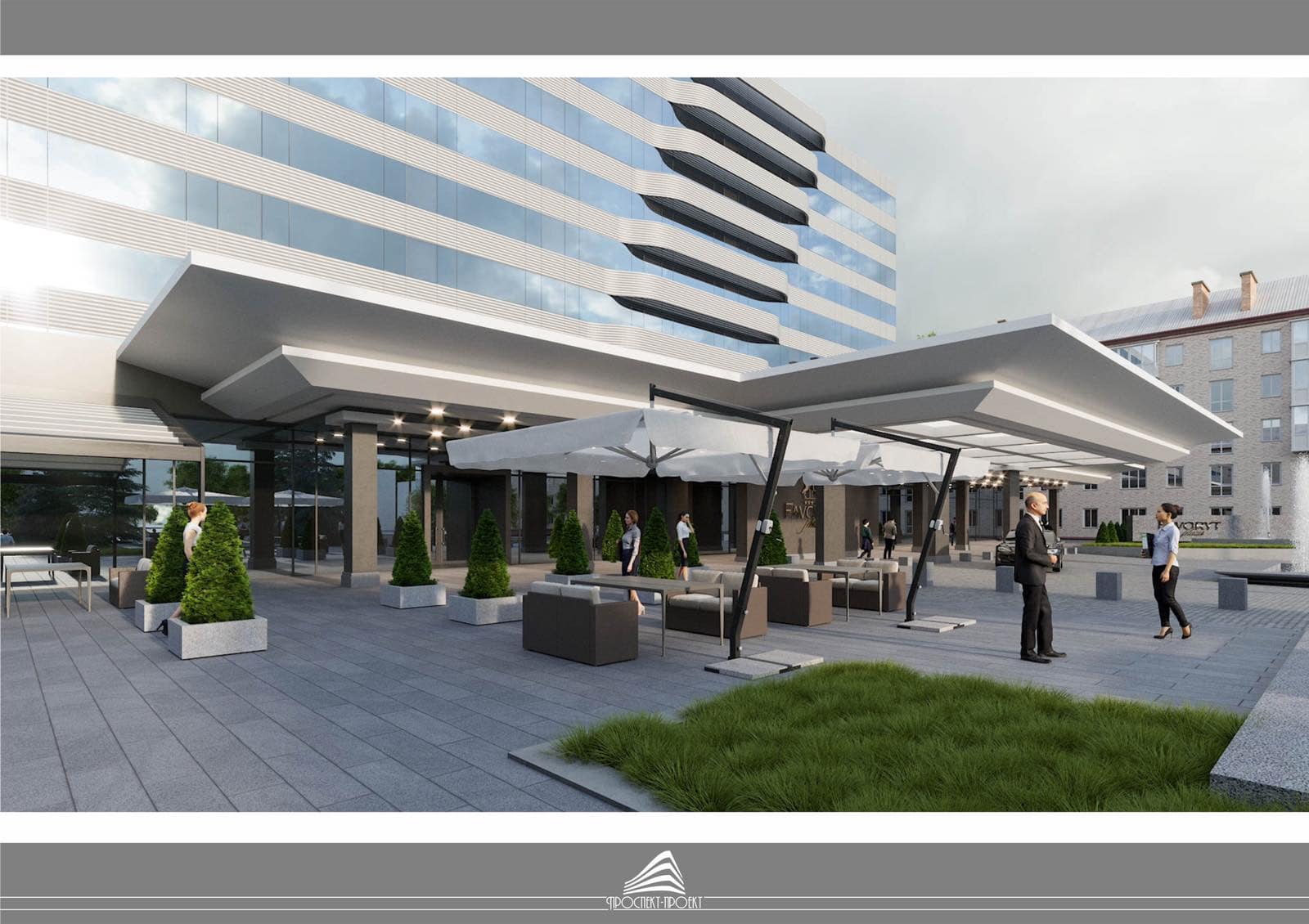 Новини Житомира - фото з Як виглядатиме площа перед готелем "Житомир": оприлюднені ескізи