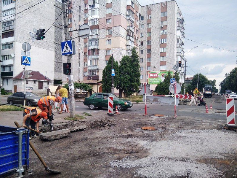 Новини Житомира - фото з Ремонт дороги на Ріхтера завершити не встигають