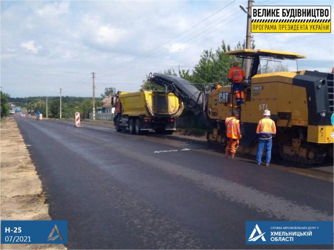 Новини Хмельницького - фото з Ремонт дороги Н-25 на Хмельниччині: які роботи виконують і що в планах
