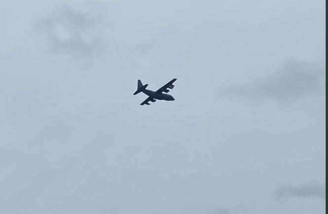 Новини Вінниці - фото з ФОТО ДНЯ: біля Вінниці кружляв американський військовий літак Lockheed MC-130