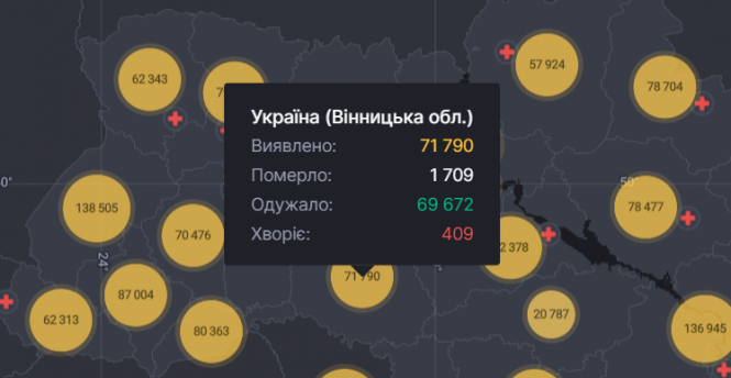 Новини Вінниці - фото з В Україні за минулу добу виявили 781 новий випадок коронавірусу
