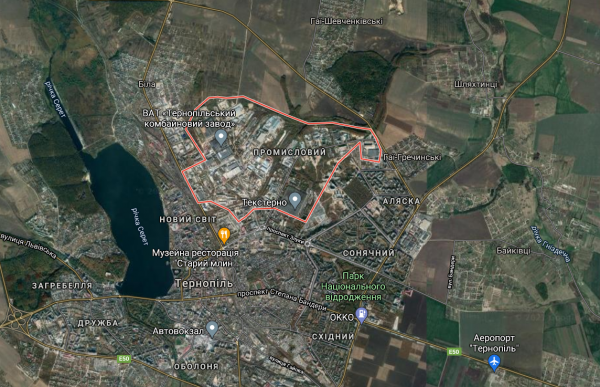 Новини Тернополя - фото з Як змінилися мікрорайони Тернополя за 37 років: вигляд з космосу. Унікальні кадри