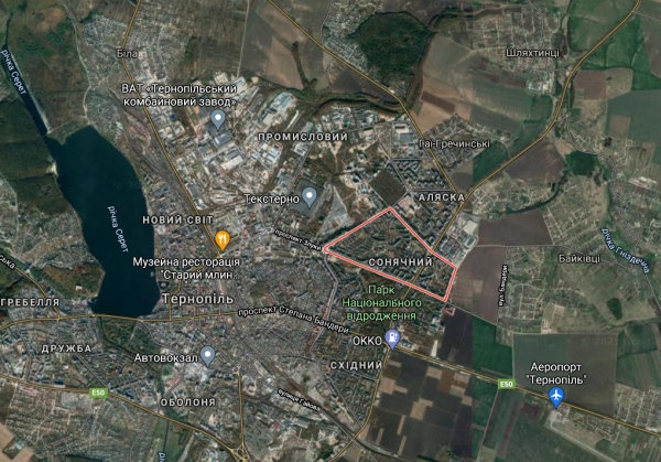 Новини Тернополя - фото з Як змінилися мікрорайони Тернополя за 37 років: вигляд з космосу. Унікальні кадри