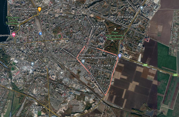 Новини Тернополя - фото з Як змінилися мікрорайони Тернополя за 37 років: вигляд з космосу. Унікальні кадри