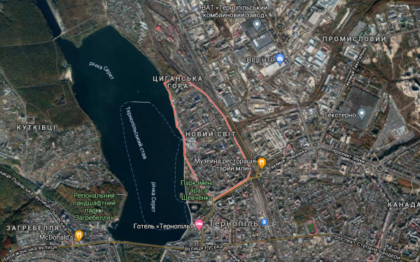 Новини Тернополя - фото з Як змінилися мікрорайони Тернополя за 37 років: вигляд з космосу. Унікальні кадри