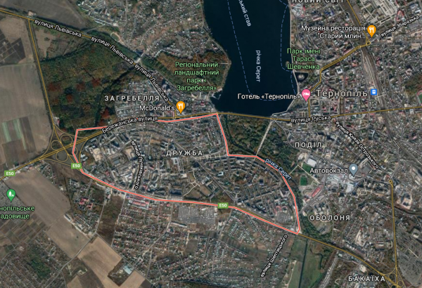 Новини Тернополя - фото з Як змінилися мікрорайони Тернополя за 37 років: вигляд з космосу. Унікальні кадри