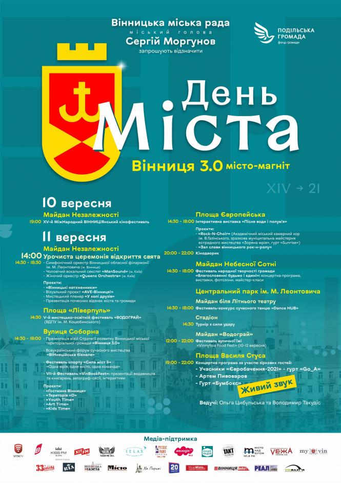 Новини Вінниці - фото з Що буде на День міста у Вінниці? Повна афіша усіх святкових заходів