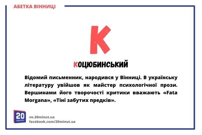 Новини Вінниці - фото з Абетка Вінниці. Ми розставили по буквах алфавіту визначних людей та місця
