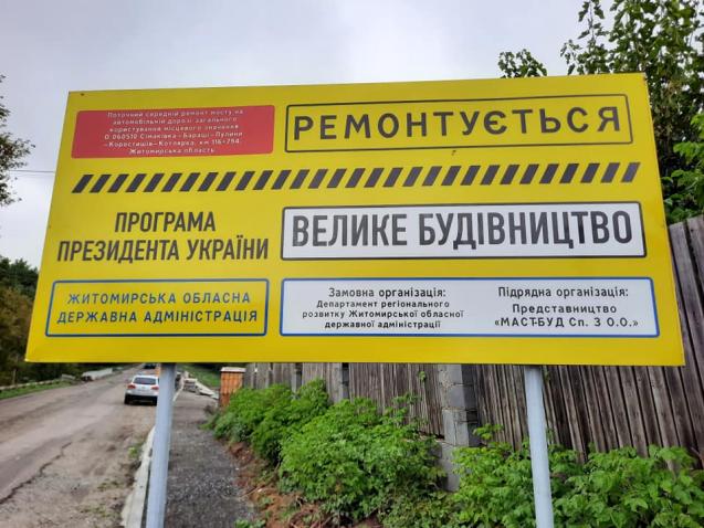 Новини Житомира - фото з Велике будівництво на Житомирщині: Юрій Денисовець проінспектував ремонт мосту у Коростишівській громаді