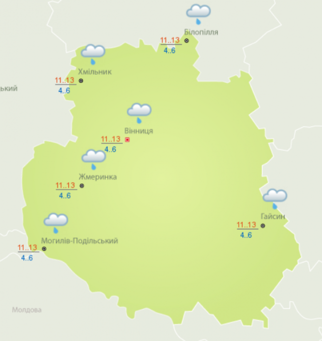 Новини Вінниці - фото з В Карпатах сьогодні -5, по Україні очікуються заморозки. Де їх чекати та коли