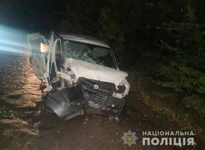 Новини Вінниці - фото з Розтрощена машина та четверо постраждалих:  Fiat Doblo зіткнувся з деревом