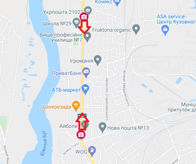 Новини Вінниці - фото з Куди «дивляться» камери фіксації порушень, через які водіям надсилають штрафи