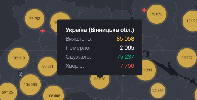 Новини Вінниці - фото з В Україні минулої доби виявили майже 14 тисяч нових випадків COVID. Ситуація по регіонах