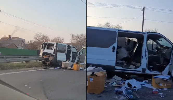 Новини Вінниці - фото з Моторошне ДТП біля Стрижавки: мікроавтобус наскрізь пробив відбійник