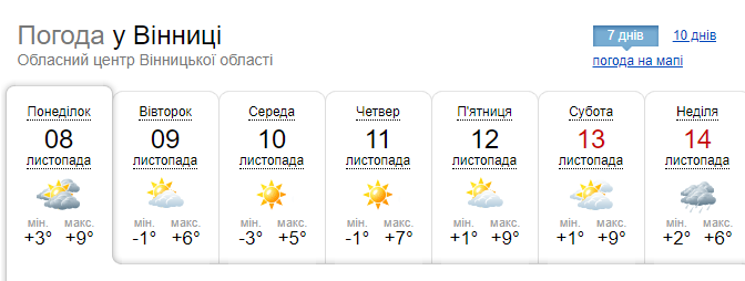 Новини Вінниці - фото з «На більшість областей України впаде мороз». Яку погоду прогнозують?
