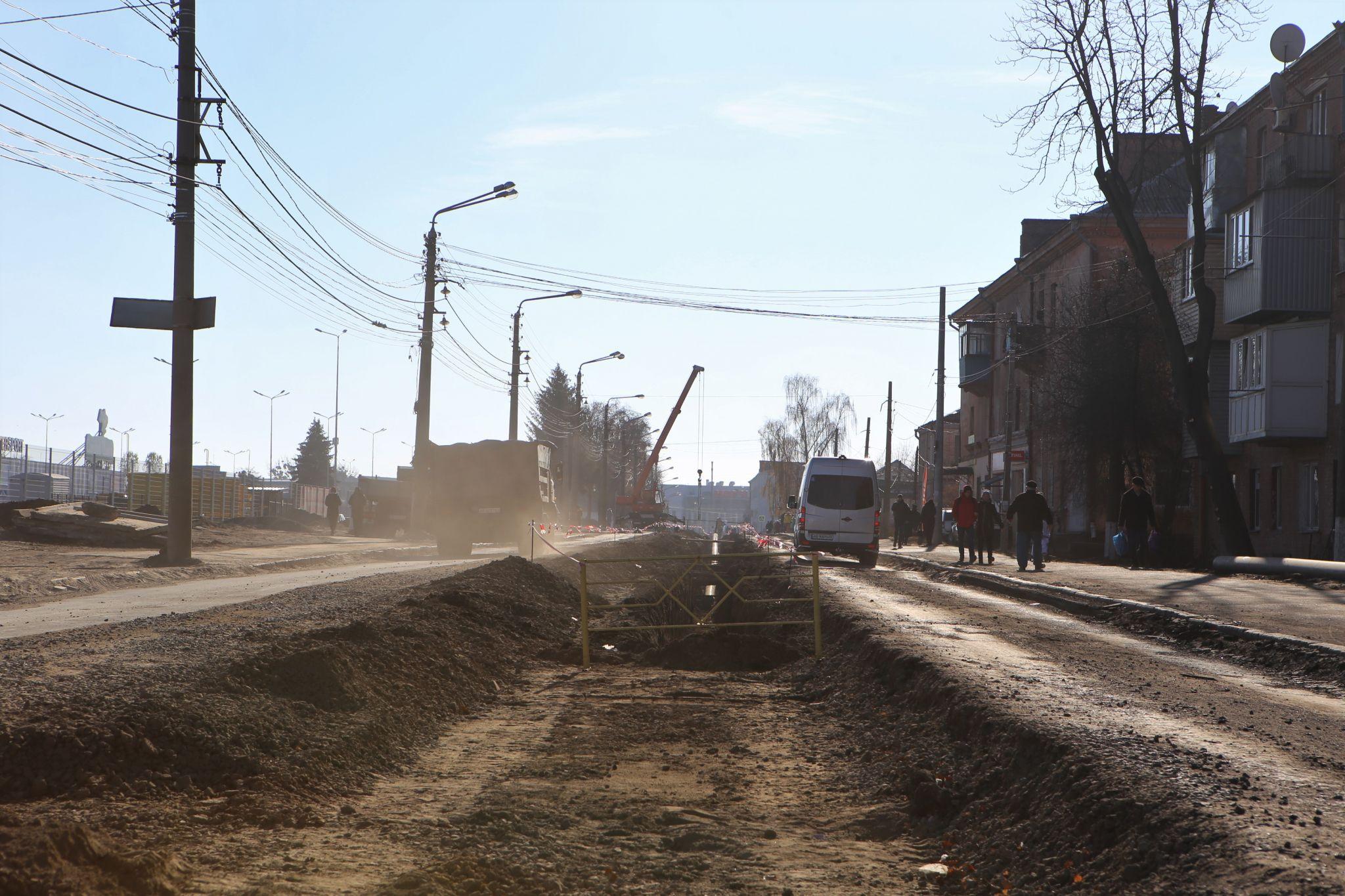Новини Вінниці - фото з Демонтували колії та вирили котлован. Як за два тижні реконструкції змінилася Батозька