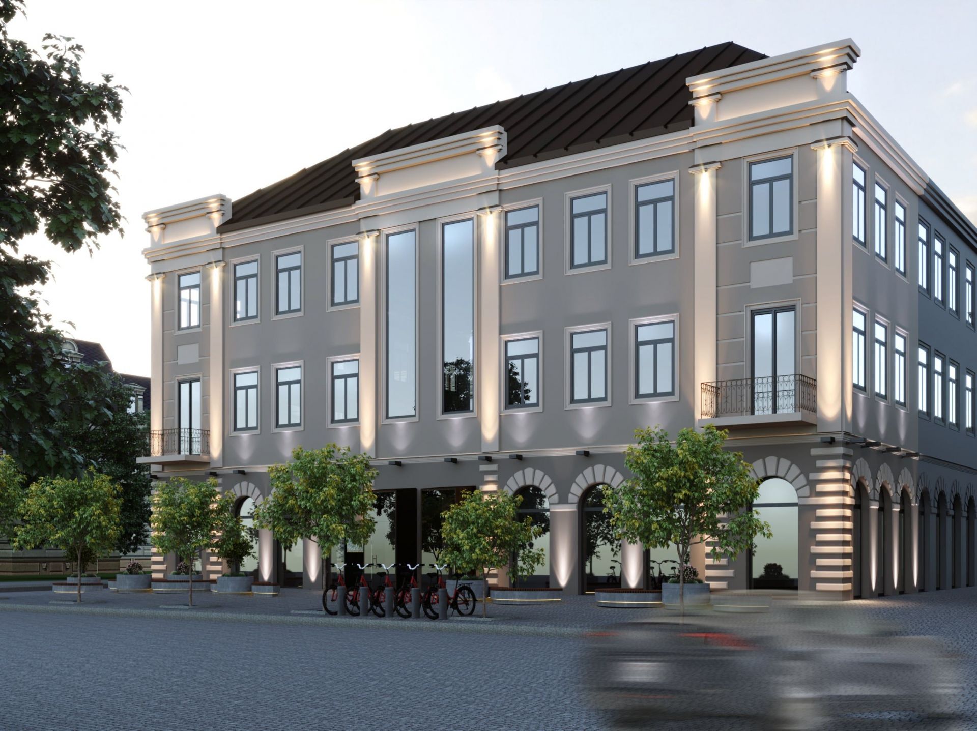 Новини Вінниці - фото з З фасаду будівлі майбутнього туристичного хабу зняли риштування. Який вигляд має після ремонту