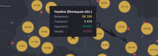 Новини Вінниці - фото з COVID-19 в Україні та світі: скільки хворих станом на 21 листопада