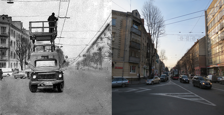 Новини Тернополя - фото з Як змінився громадський транспорт Тернополя. Ми відтворили старі фотографії з одного ракурсу