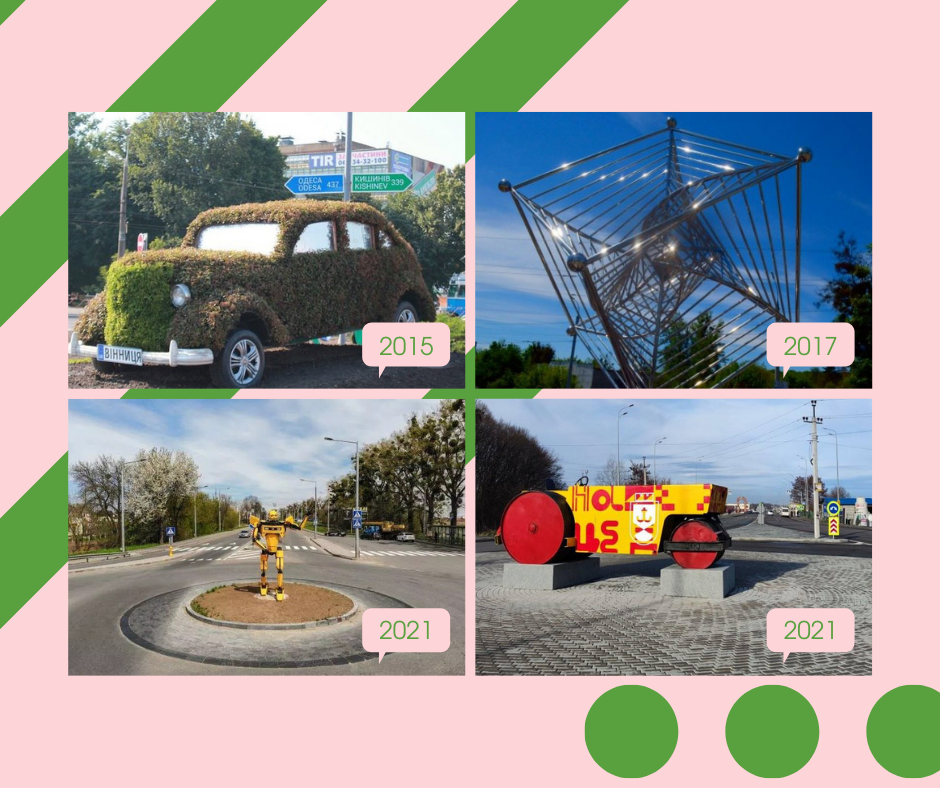 Новини Вінниці - фото з Розфарбований каток. Скільки заплатили за фігуру, що стоїть на в’їзді до Старого міста?