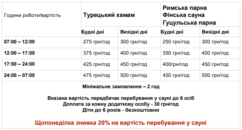 Новини Тернополя - фото з Сауни у Тернополі: яка ціна, що пропонують та де розташовані Сауни у Тернополі: яка ціна, що пропонують та де розташовані, фото №8 на сайті 20minut.ua