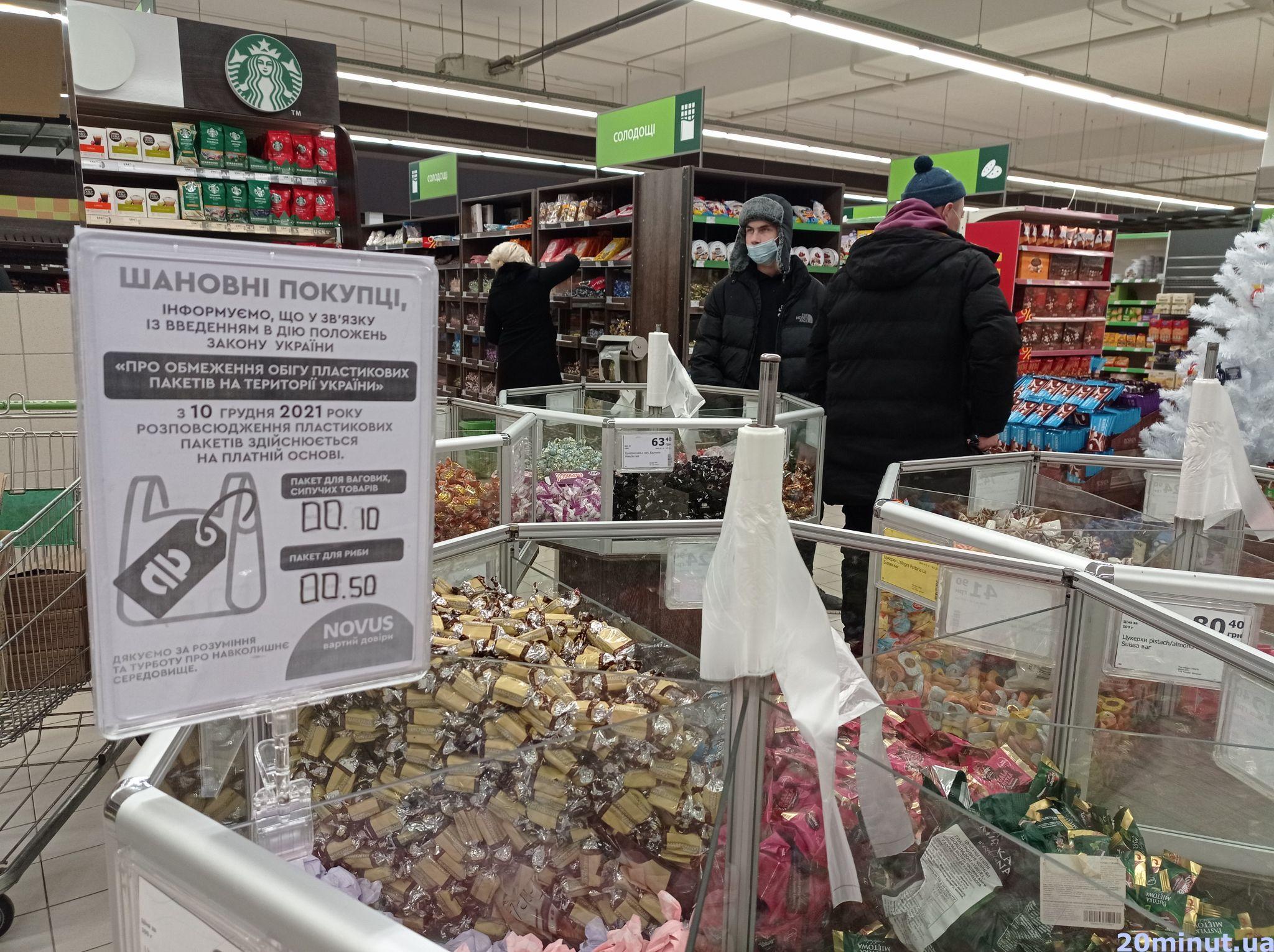Новини Тернополя - фото з Деякі беруть навіть по 50-80 копійок! Ми перевірили, як працює заборона на пластикові пакети