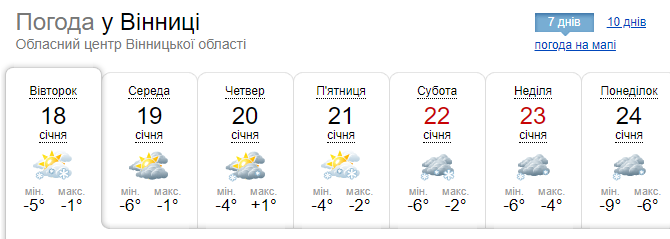 Новини Вінниці - фото з Ураганний вітер та снігопади: синоптики попередили про складну погоду весь тиждень