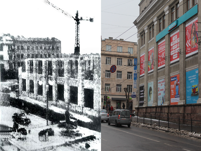 Новини Тернополя - фото з Зруйнували костел – збудували ЦУМ. Відтворили ретро-фото центрального універмагу Тернополя