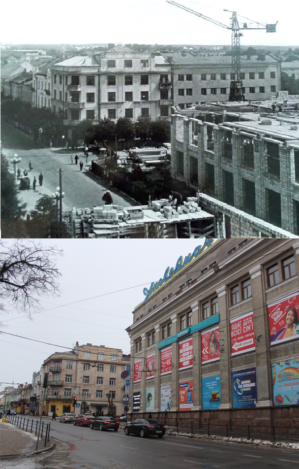 Новини Тернополя - фото з Зруйнували костел – збудували ЦУМ. Відтворили ретро-фото центрального універмагу Тернополя