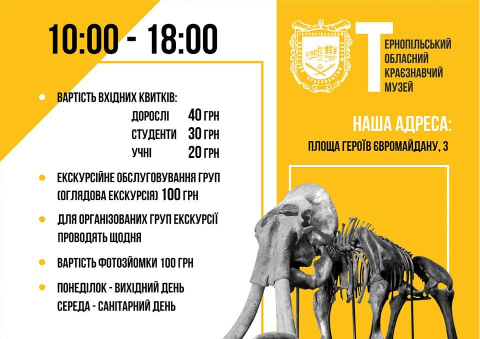 Новини Тернополя - фото з 5 лютого відвідати Тернопільський краєзнавчий музей можна безкоштовно