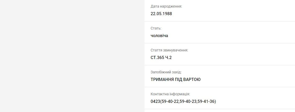 Новини Вінниці - фото з Перехитрив правосуддя? Пів року розшукують колишнього дільничного, який утік від вироку